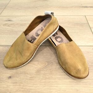 SOREL Shoes Womens 6.5 Ella Leather Slip-on Flats Tan Brown NL3211-224